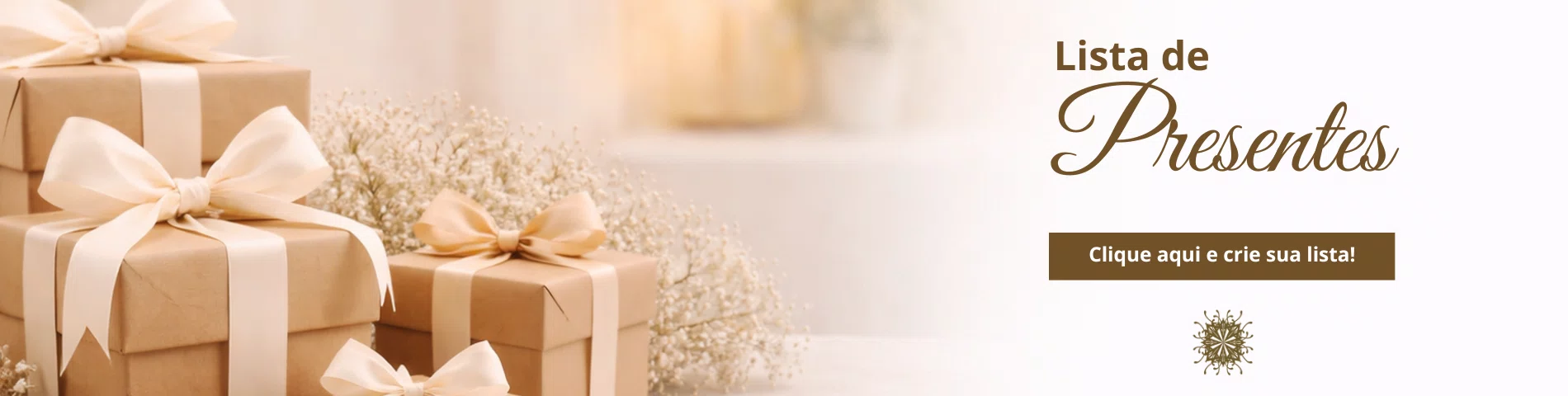 Banner cadastro de lista de presentes