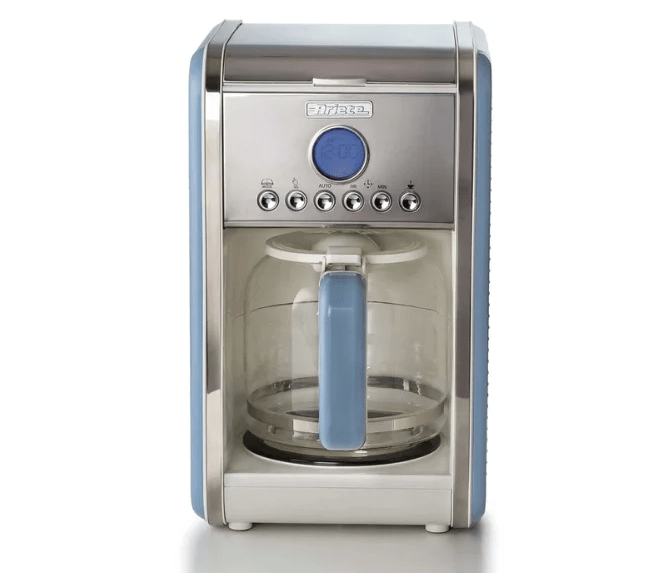 Cafeteira Manual Ariete Vintage Azul com Filtro