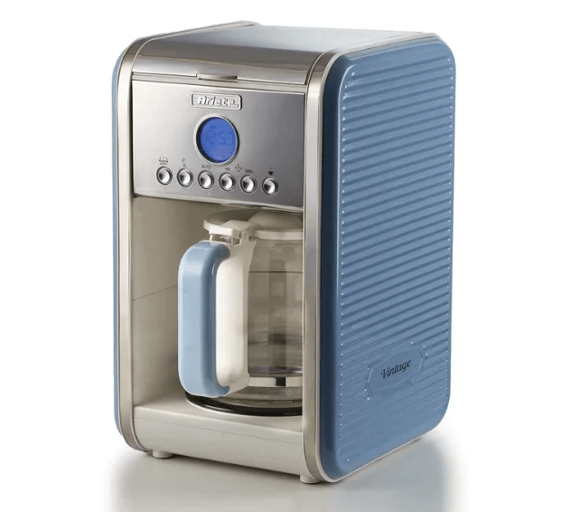 Cafeteira Manual Ariete Vintage Azul com Filtro