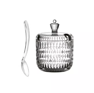 Açucareiro Palatino em cristal ecológico 360ml D9,2xA12,3cm