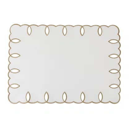Americano Auguri Casa Trapelato Branco C/Borbado Dourado 35x50 cm