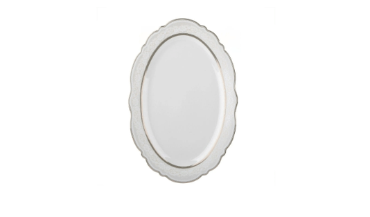 Ap. de jantar Trésor New Bone China 50Pçs Branco C/Relevo