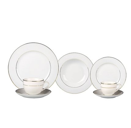 Aparelho de Jantar Majesty Gold em Porcelana 42 Pcs