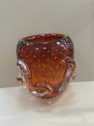 Cachepô Elegance Cristal Âmbar