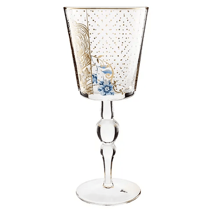 Cálice P/Vinho Golden Flower Royal