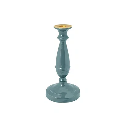 Castiçal 24cm Azul Home