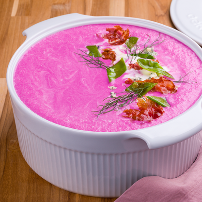 Sopeira Cocotte em Porcelana Branca 2,75L