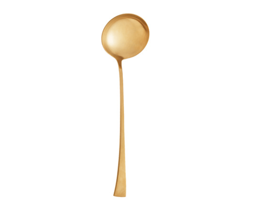 Concha Aço Inox P/Sopa Berna Dourado