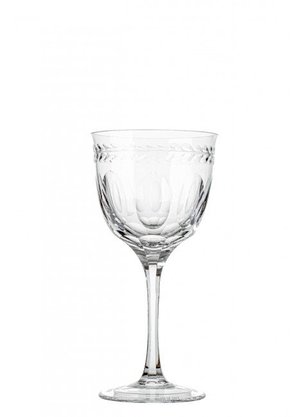 Jogo 06 Taças de Água Lapidada Mozart