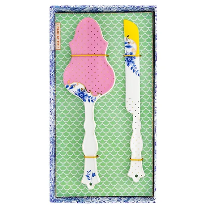 Espátula e Faca de Bolo Royal