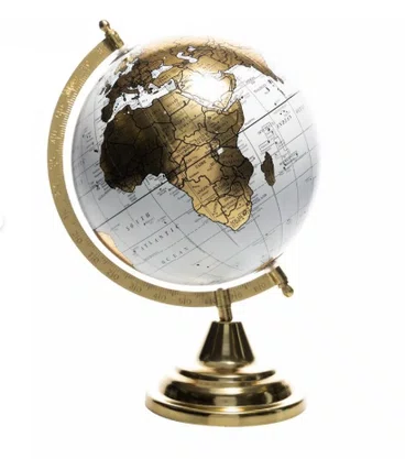 Globo Decorativo de Plástico e Metal 13cm x 20cm x 32cm - Wolff