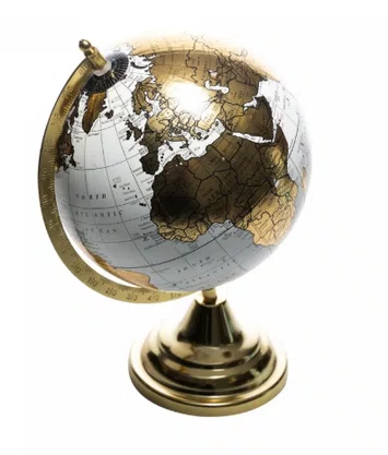 Globo Decorativo de Plástico e Metal 13cm x 20cm x 32cm - Wolff