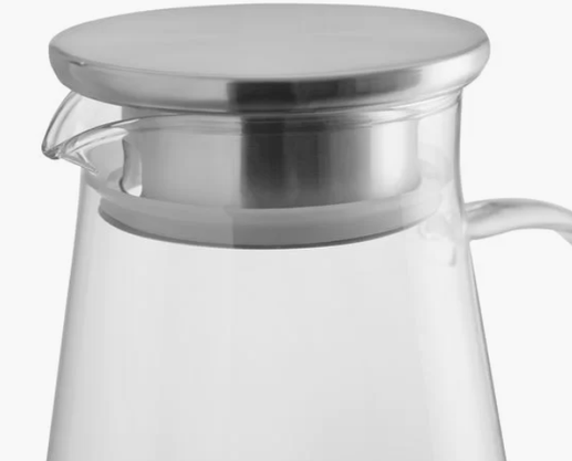 Jarra de Vidro Boro C/Tampa 1,8L