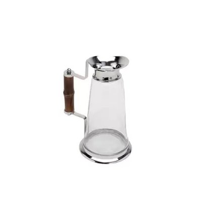 Jarra de Vidro e Bambu 1,3L Prata