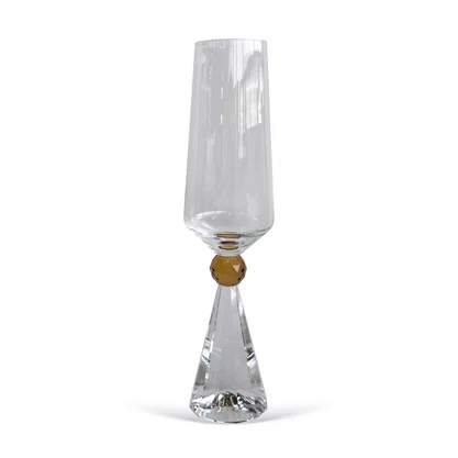Jogo de 6 Taças Diamond Champagne Âmbar 305ML