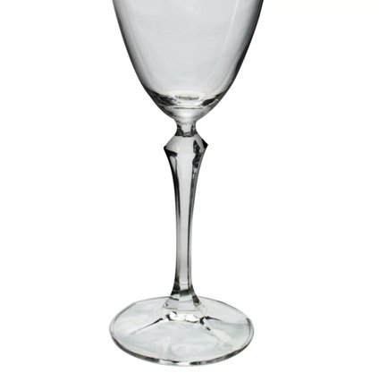 Jogo de 6 Taças para Agua Elizabeth em Cristal Silver