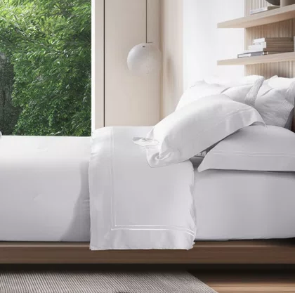 Jogo de Cama 400 fios Bambu Duo Queen Branco