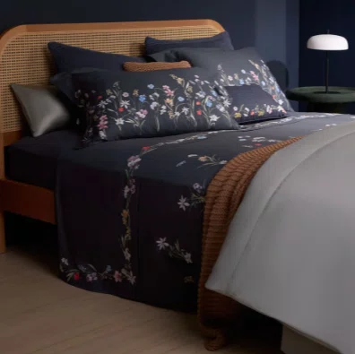 Jogo de Cama Queen Buddemeyer Luxus Moon Garden 400 fios Estampado