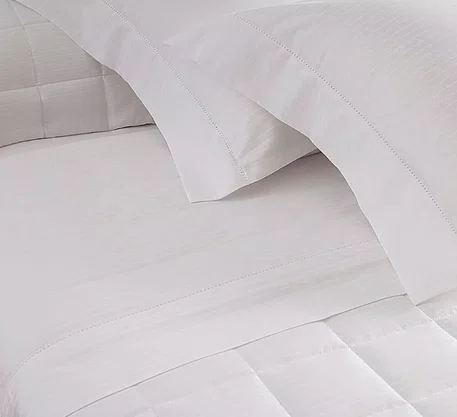 Jogo de Cama Queen Cetim 300 Fios Buddemeyer Damask Stripes 100% Algodão