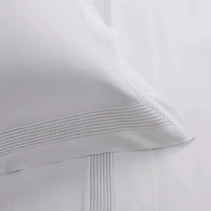 Jogo de Cama Queen Pierre 600 Fios Buddemeyer Luxus Branco/Renda