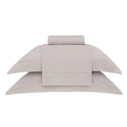 Jogo de Cama S.King Damask Stripes Kaki