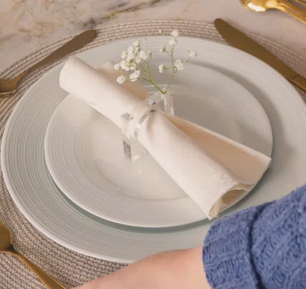 Jogo de Porta Guardanapo Flower 4Pçs