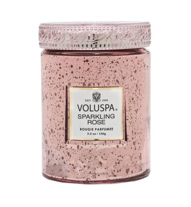 Mini Vela Pote Vidro Sparkling Rose 50H