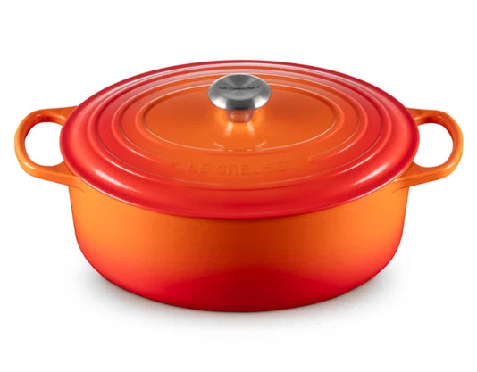 Panela Oval 31Cm Laranja