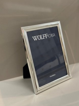 Porta Retrato Aço Prateado 15x20cm