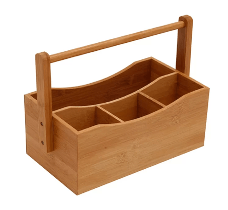 Porta Talheres Em Bambu