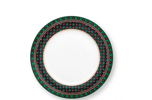 Prato de Jantar Clover Verde Berry Blues