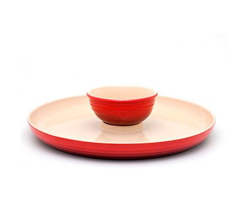 Prato P/Aperitivo Vermelho