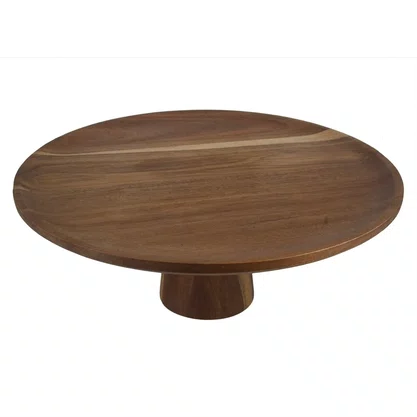 Prato Para Servir de Madeira Marrom