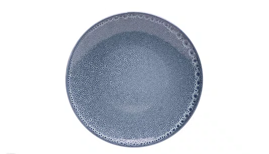 Prato Raso Cerâmica Marine Azul 25Cm