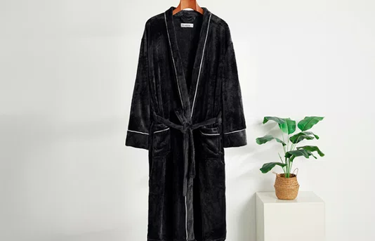 Roupão Kimono C/Pipping Grafite Tamanho GG