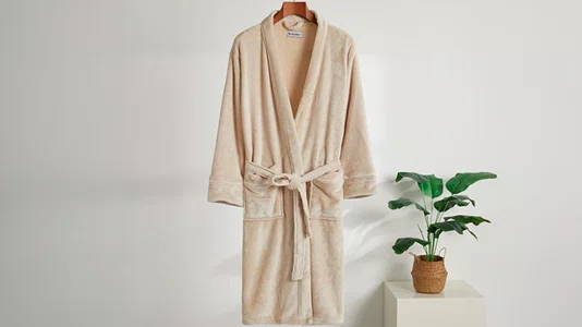 Roupão Kimono C/Pipping Rosa Peach Tamanho G