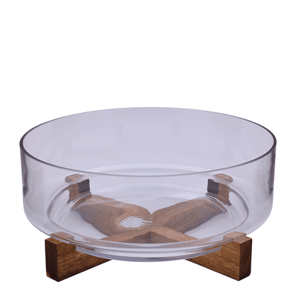 Saladeira Base Acacia 28Cm