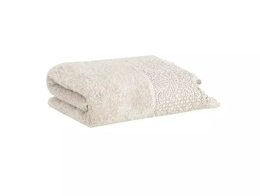 Toalha Lavabo Buddemeyer Luxus Norah Bege com renda Bege 30X50CM