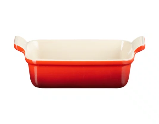 Travessa Retangular Heritage 26CM Vermelha