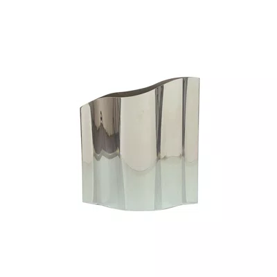 Vaso Decorativo em Aço Inoxidável Prata
