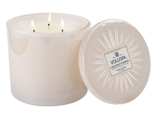 Vela Pote Vidro G+150H Coconut Papaya