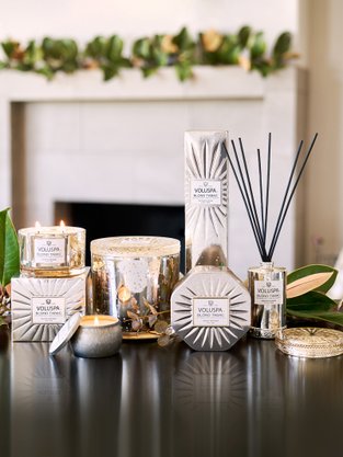 Vela Voluspa Pote de Vidro Blond Tabac 150h