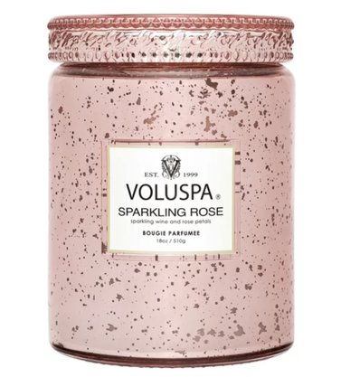 Vela Voluspa Pote de Vidro G Sparkling Rose 100h