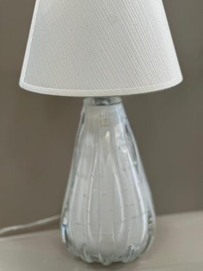 Abajur Murano Redondo P Branco