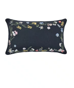 Almofada 30x50cm Buddemeyer Luxus Moon Garden Azul.