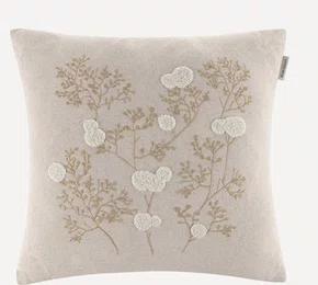 Almofada Decorativa Quadrada 43cm x 43cm Dandis Natural