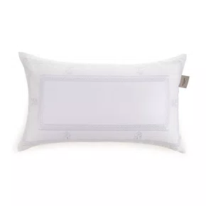 Almofada Florim 300 Fios Trussardi Branco 30x50 cm
