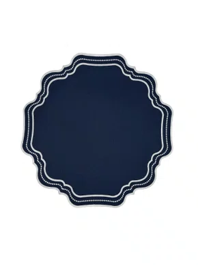 Americano Karina Redondo Dupla Face Azul Marinho