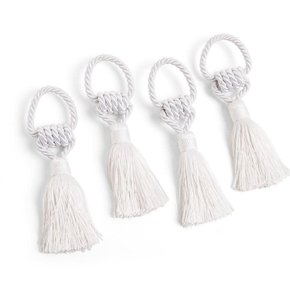 Anel Guardanapo Trassel 4Pçs Pérola