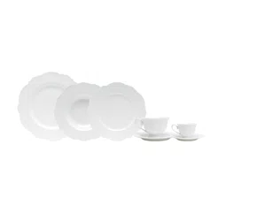 Ap. Jantar 42 Pçs Porcelana Maldivas Branco